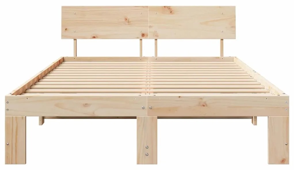 Estrado de cama com Cabeceira 120x200 cm Madeira de Pinho