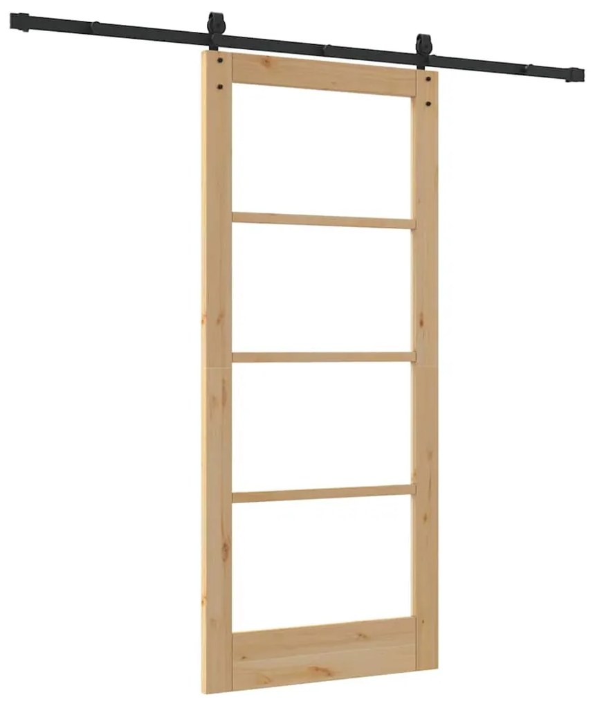 Porta Deslizante vidaXL com Conjunto de Hardware 'ORKDAL'86x198.5 cm