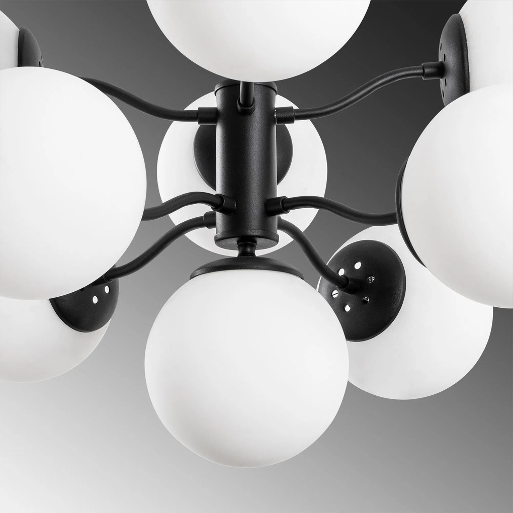 Candeeiro de Teto Mudoni – Preto – Diâmetro 70 cm x Altura 80 cm