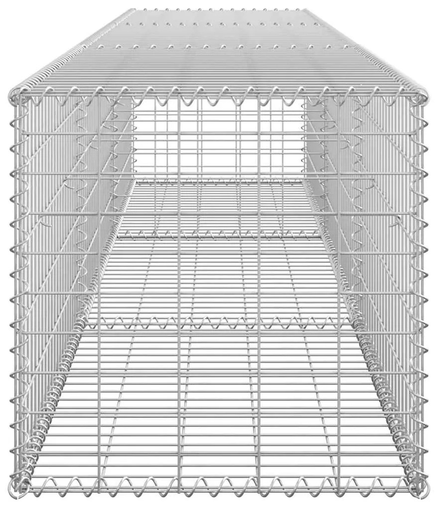 Muro gabião com tampas aço galvanizado 300x50x50 cm