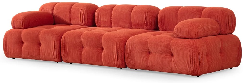 Sofá de 3 Lugares Doblo – Vermelho – 300x100x80 cm