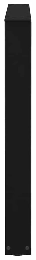 Pernas para mesa de jantar em V 3 peças, preto, 90x(72-73,3) cm, aço