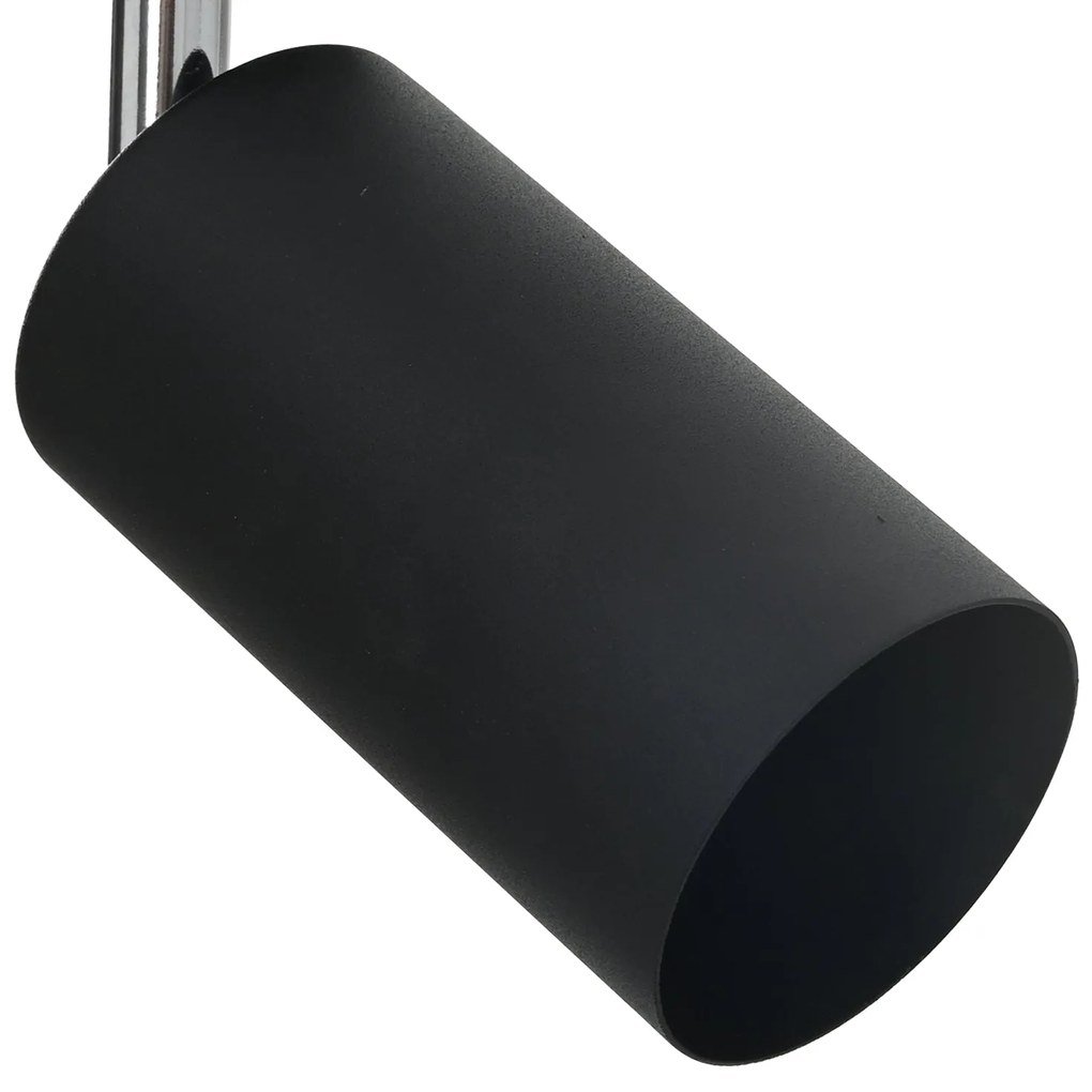 Holofote de Teto Bidirecional Ajustável Preto GU10