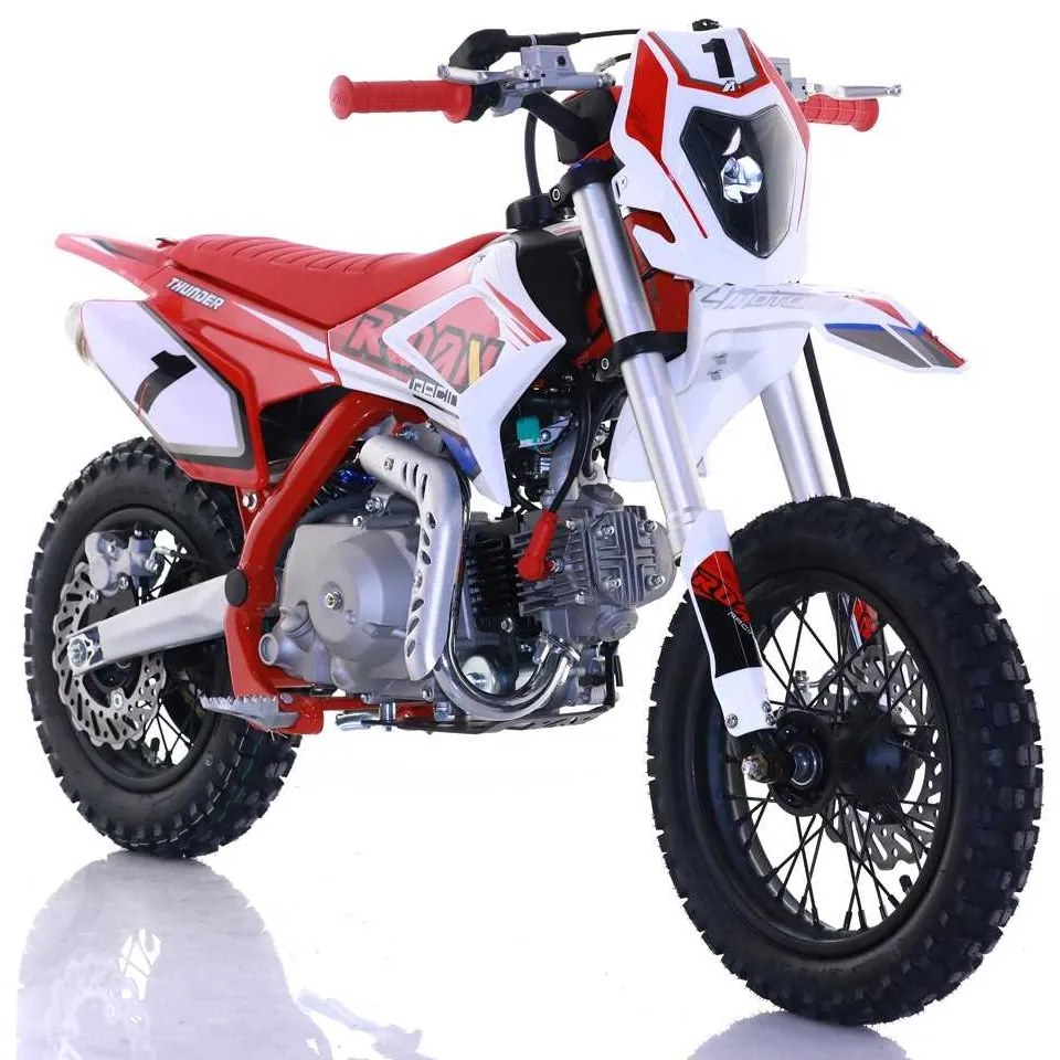 Mini moto infantil Pit bike automático 90cc Apollo Thunder Vermelha