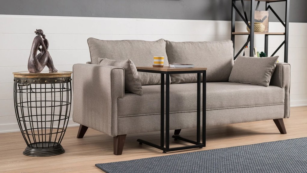 Sofá de 2 Lugares Bella – Creme – 177x85x81 cm