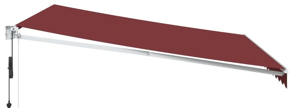 Toldo retrátil automático 400x300 cm bordô