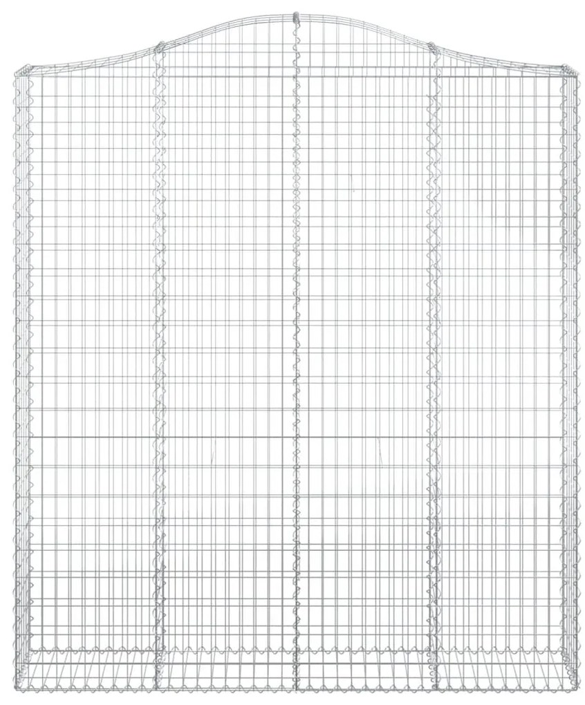 Cestos gabião arqueados 5pcs 200x30x220/240cm ferro galvanizado