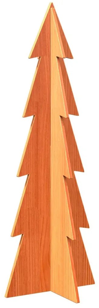 Árvore de Natal decorativa 112 cm pinho maciço castanho-mel