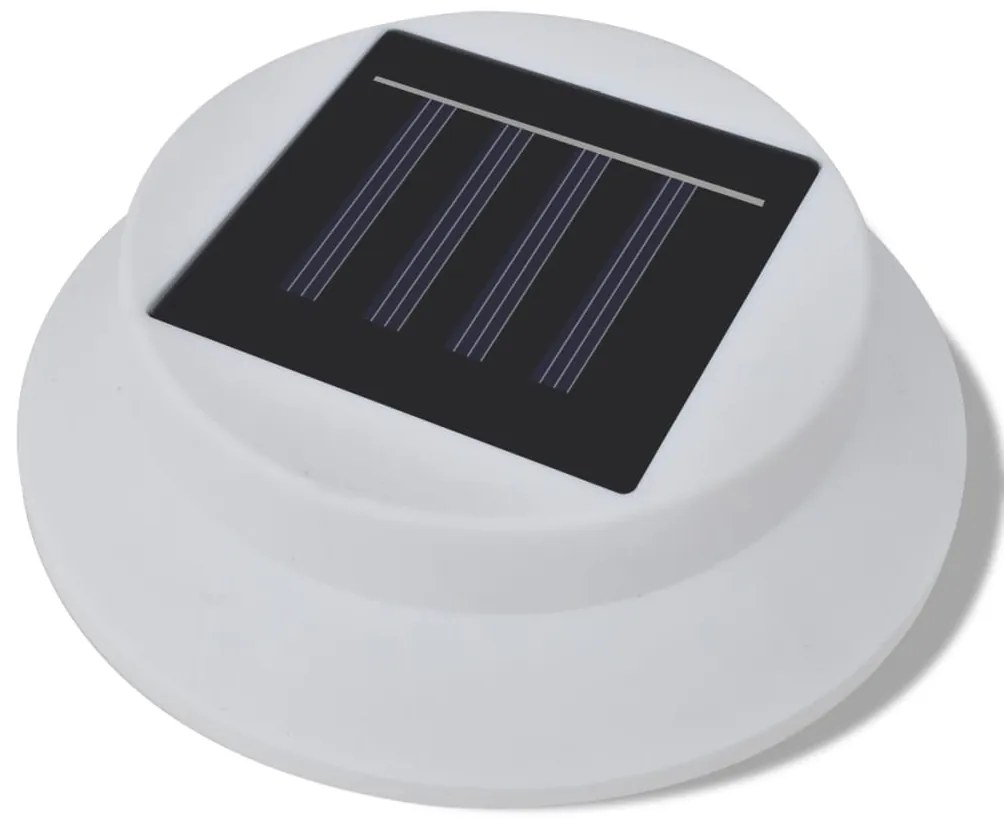 Conjunto Lâmpada Solar 6 Peças de Exterior para a Cerca Calha