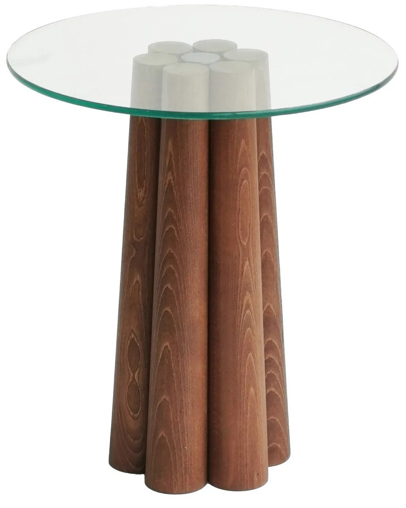 Mesa de Centro Pianeta – Nogueira – 45 cm x 50 cm x 50 cm