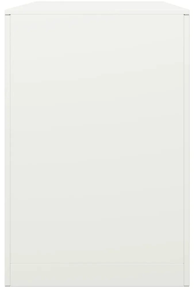 Suporte para lenha 100x40x60 cm aço branco