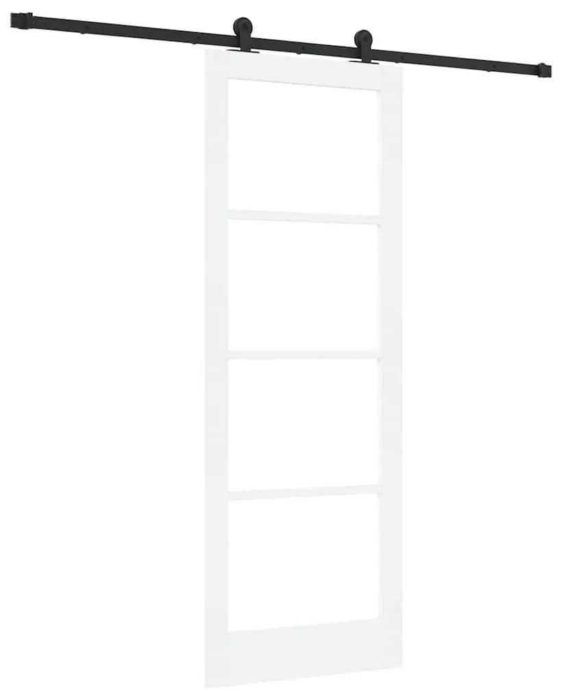 Porta Deslizante vidaXL com Conjunto de Ferragens "ORKDAL" Branca 78x2