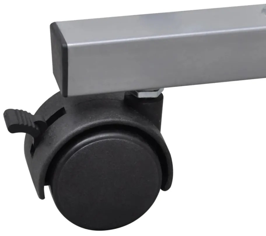 Secretária de Computador Acabamento em Preto com Prateleira de Puxar