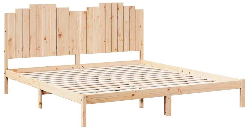 Cama extra longa sem colchão 180x210 cm madeira maciça