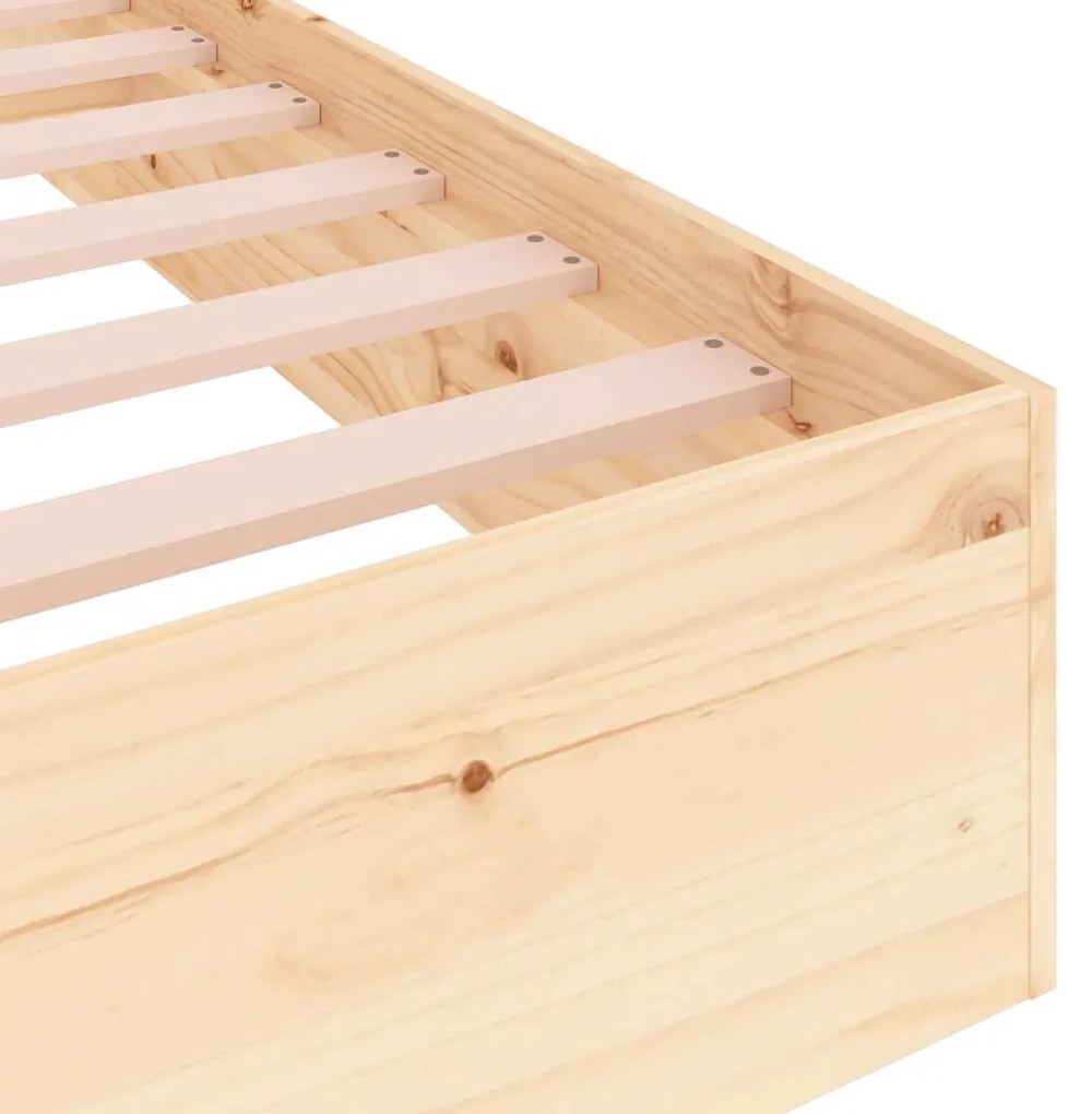 Estrutura cama pequena solteiro 75x190 cm madeira maciça