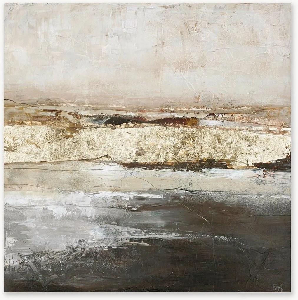 Quadro em tela pintado à mão Low Limit Gold