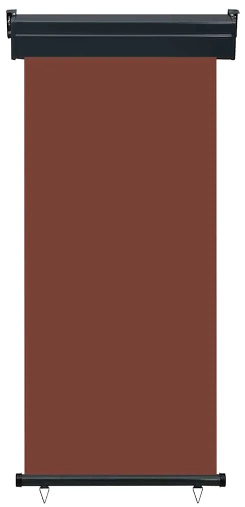 Toldo lateral para varanda 80x250 cm castanho