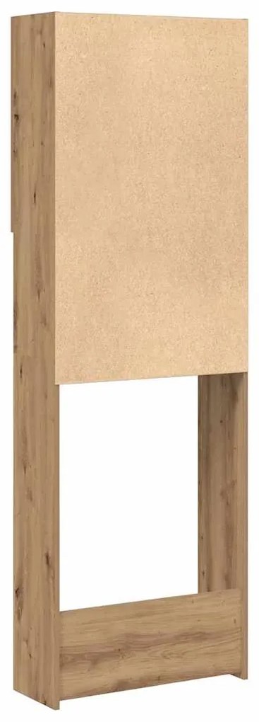 Armário sanita/máquina de lavar 64x25,5x190 cm carvalho artisiano