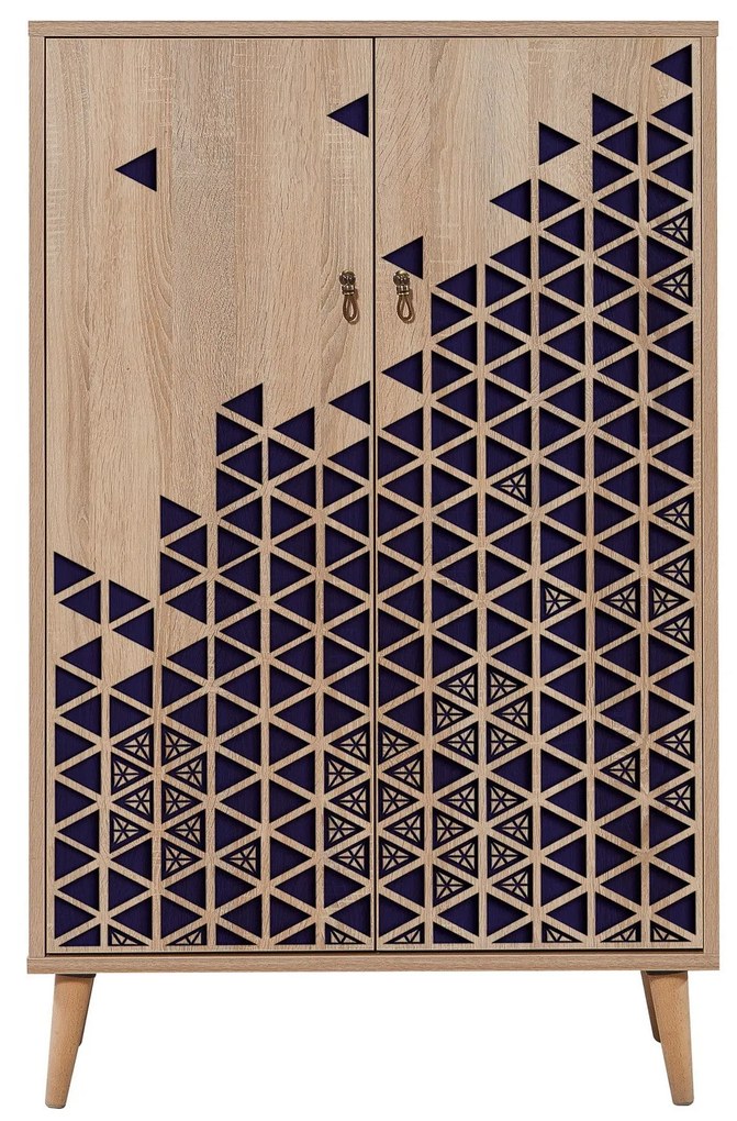 Armário Multiuso Multibox – Carvalho Sonoma – 80x127x36 cm