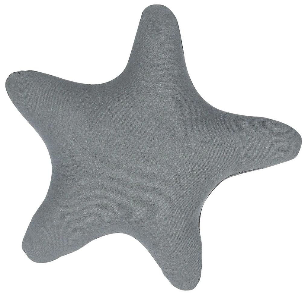 Conjunto de 2 almofadas decorativas em forma de estrela cinzenta 40 x 40 cm BHOPAL Beliani