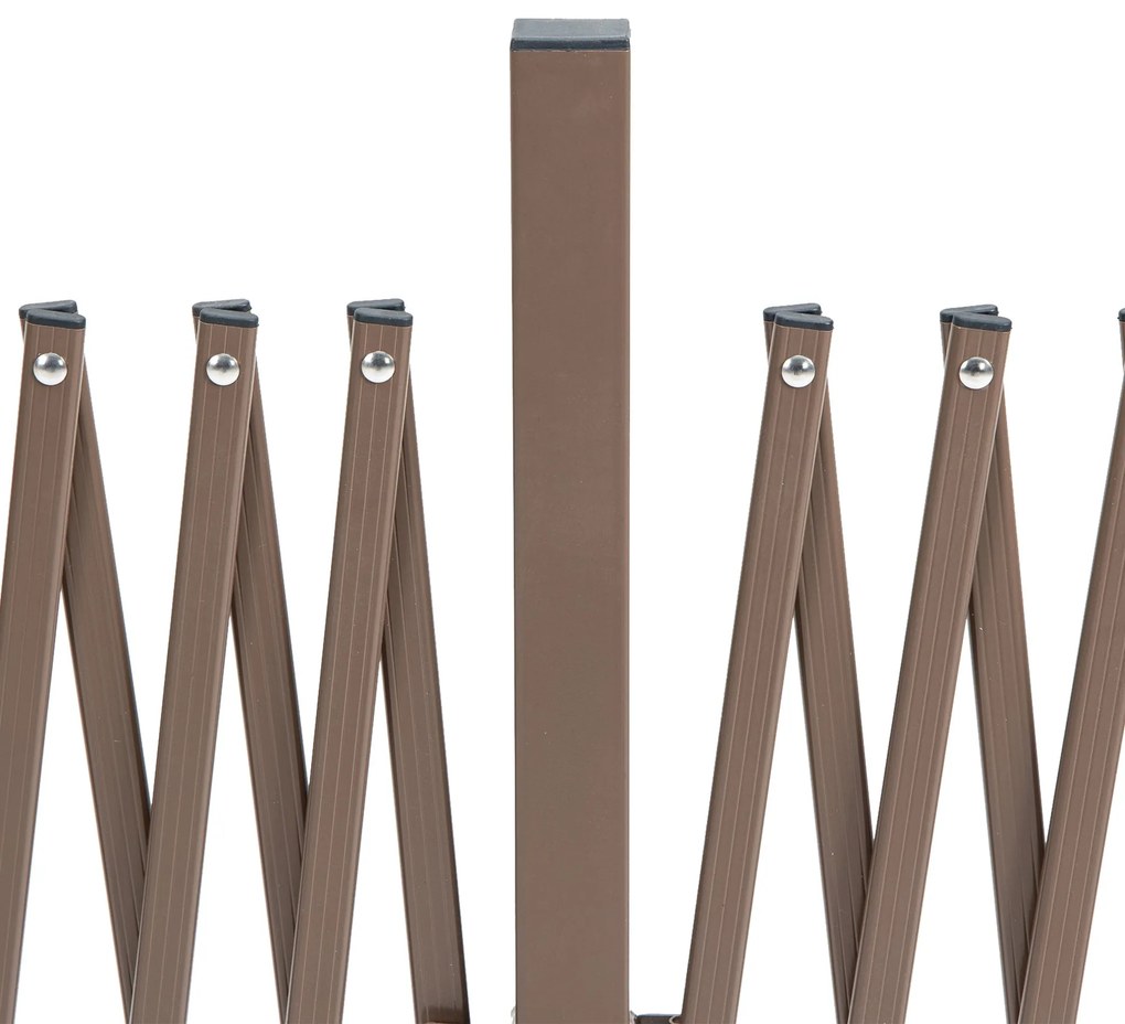Vedação Extensível de Jardim em Alumínio e Aço – 405x31x103,5 cm | Cer