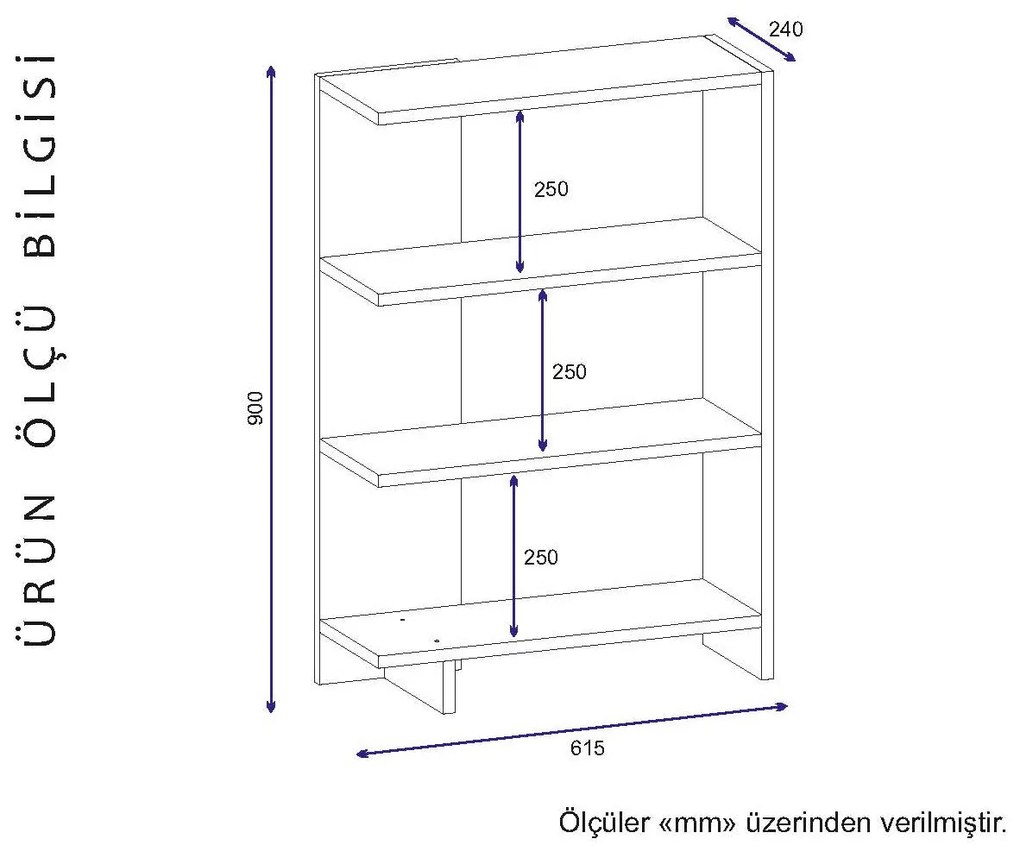 Estante Trilion – Branco – 61,5x90x24 cm | Tribo Home