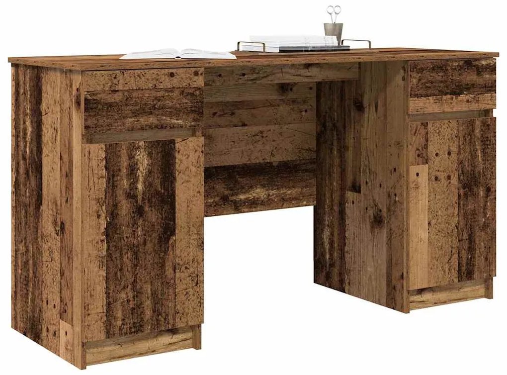 mesa vidaXL madeira antiga 140x49x76 cm madeira engenheirada