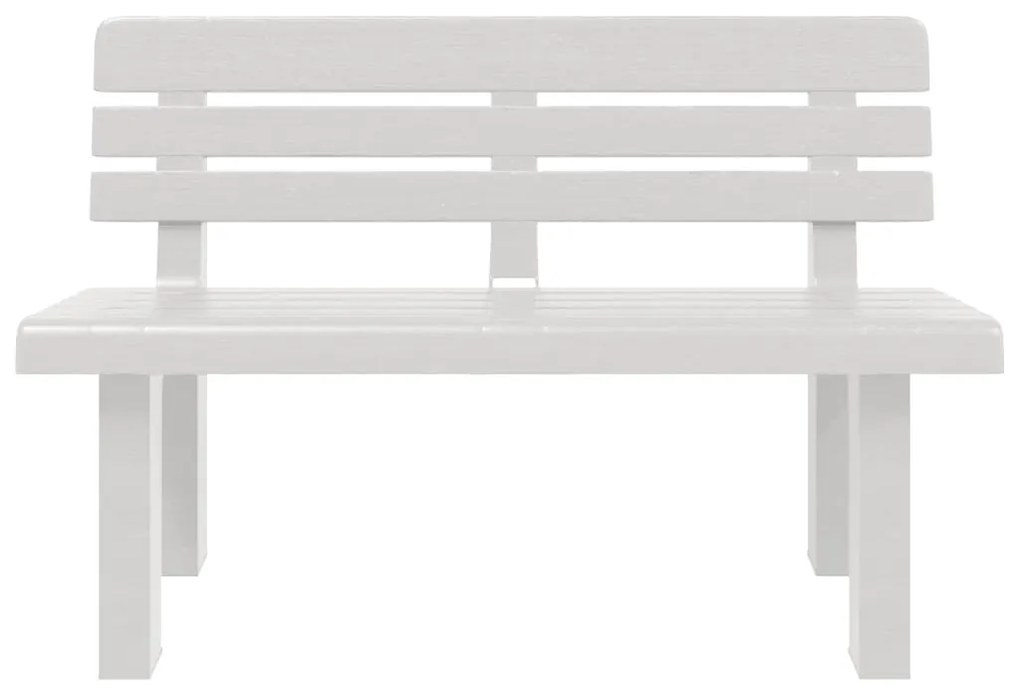 Banco de jardim 110x52x71 cm polipropileno branco