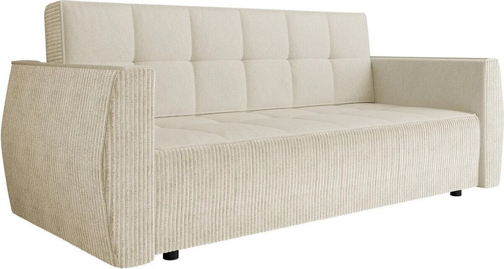 Sofá-cama Edinburg 107, Cama com arrumação, 93x225x98cm, 83 kg, Pernas: Plástico