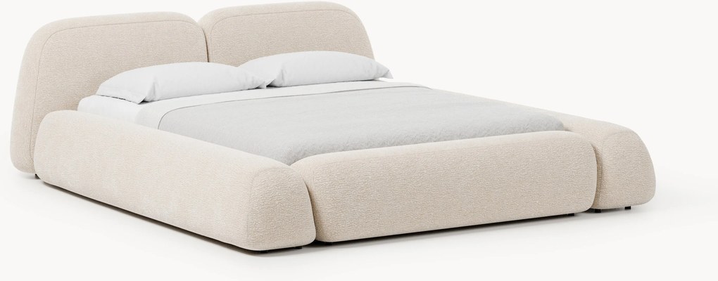 Cama estofada com arrumação Wolke