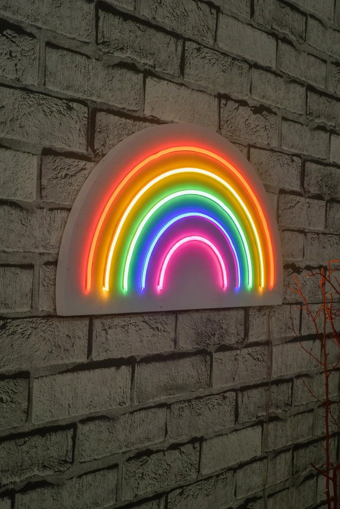Iluminação LED Plástico Decorativo Rainbow – Multicolor – 50 x 26 x 2