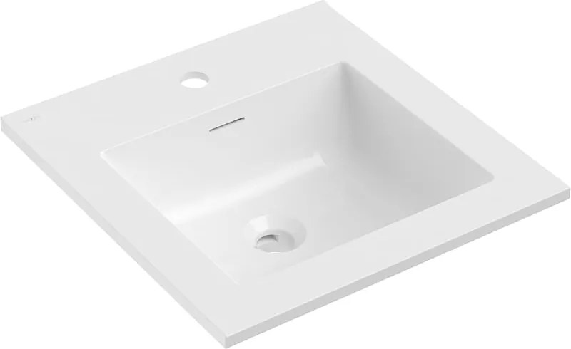 Mexen Otis lavabo embutido em bancada 46 x 46,5 cm, branco brilhante - 25184500