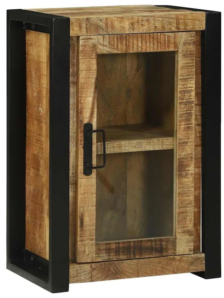 vidaXL Armário de casa de banho 40x30x60 cm de madeira maciça em mangueira áspera