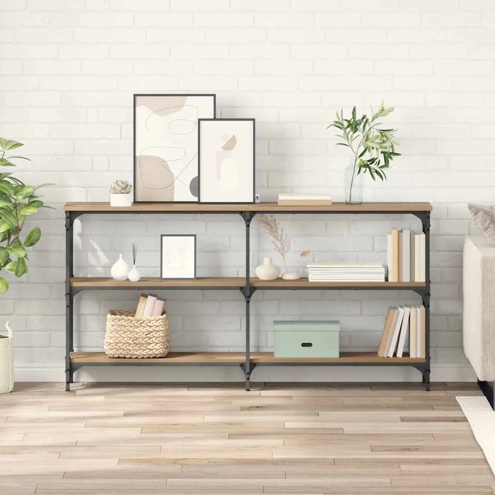 vidaXL Aparador Carvalho Artesanal 150 x 29 x 75 cm