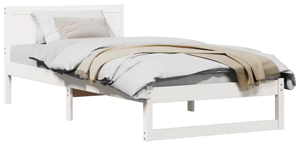 Estrado Branco Madeira 90 x 200 cm Estrado Minimalista