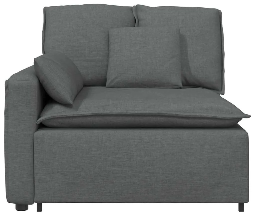 Módulo de sofá modular com braço e almofadões 100 cm