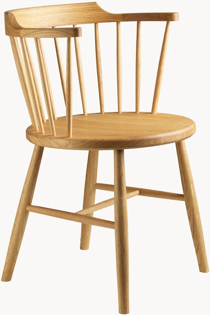 Cadeira de jantar em madeira de carvalho artesanal J18