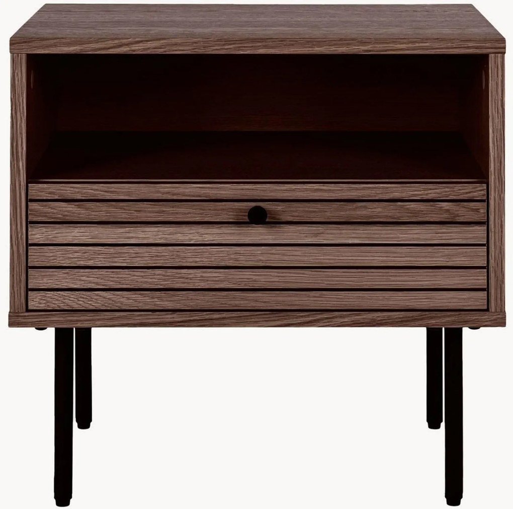 Mesa de cabeceira em madeira com gaveta Kyoto