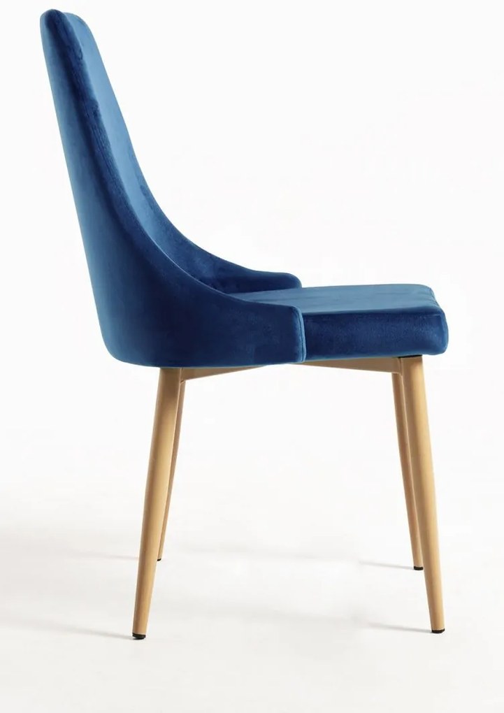 Pack 6 Cadeiras Stoik Wood - Azul