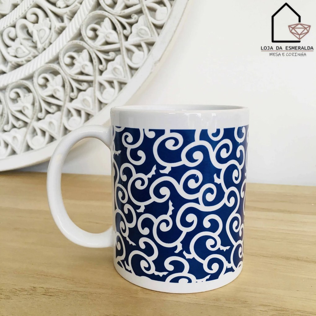 Canecas Branco&amp;Azul - 2