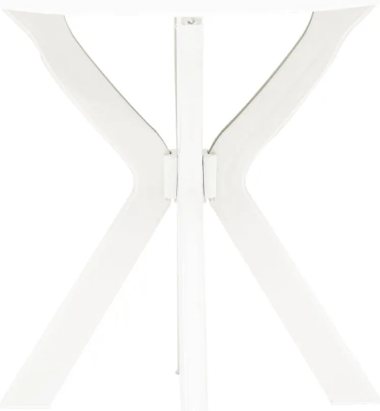 Mesa de bistrô Ø70 cm plástico branco