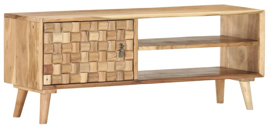 Móvel de TV 100x35x40 cm madeira de acácia maciça