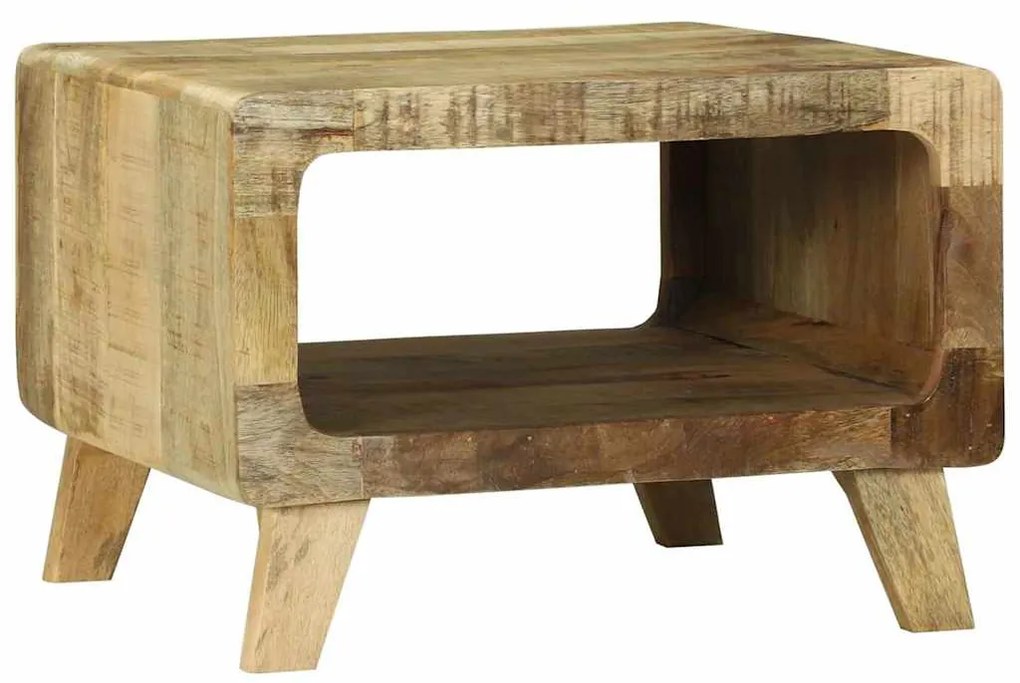 vidaXL Mesa de centro Castanho 50 x 50 x 35 cm Madeira de manga maciça