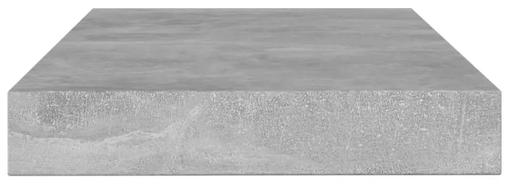 Prateleiras estante 4pcs 100x10x1,5cm contrapl. cinza cimento