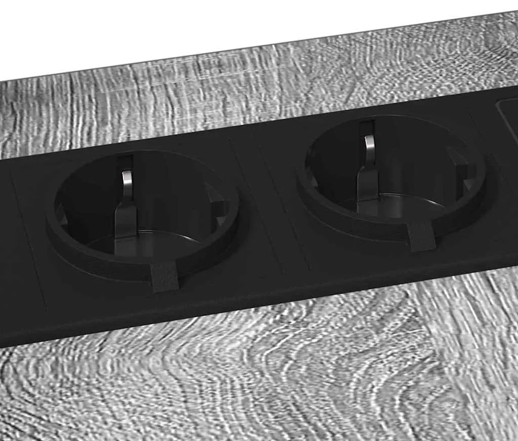 Mesa-de-cabeceira Cinza sonoma 41.5 x 26 x 60.5 cm