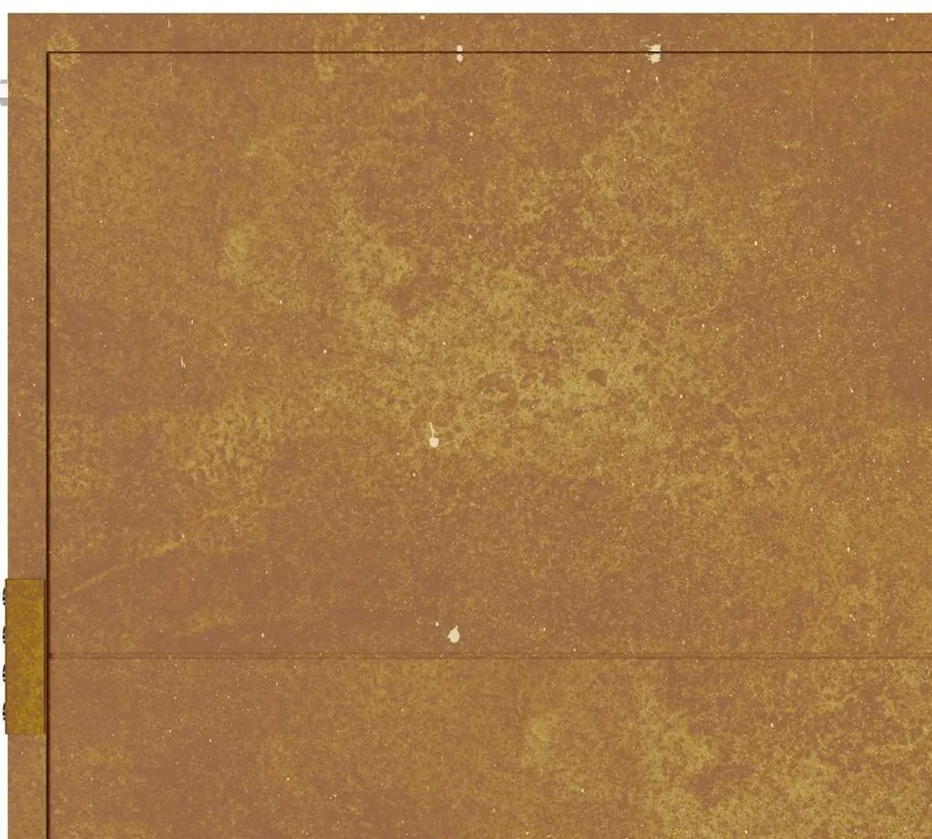 Portão de jardim 105x180 cm aço corten