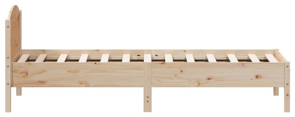 Cama sem colchão 100x200 cm madeira de pinho maciça
