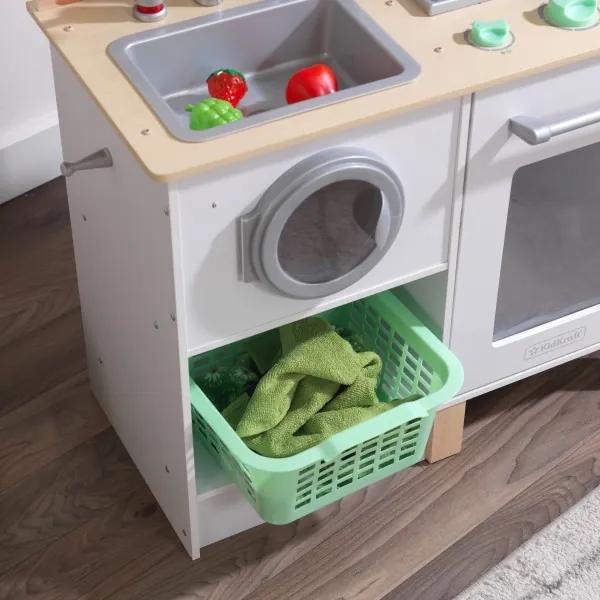 Cozinha Infantil Madeira Bater Whisk & Wash Kitchen & Laundry