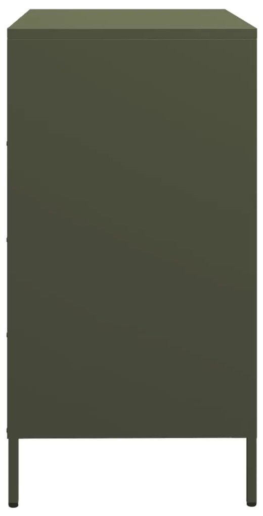 Aparador 68x39x73,5 cm aço laminado a frio verde-azeitona