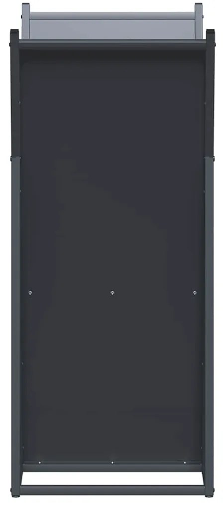 Suporte para lenha 69,5x35x81 cm aço laminado a frio antracite